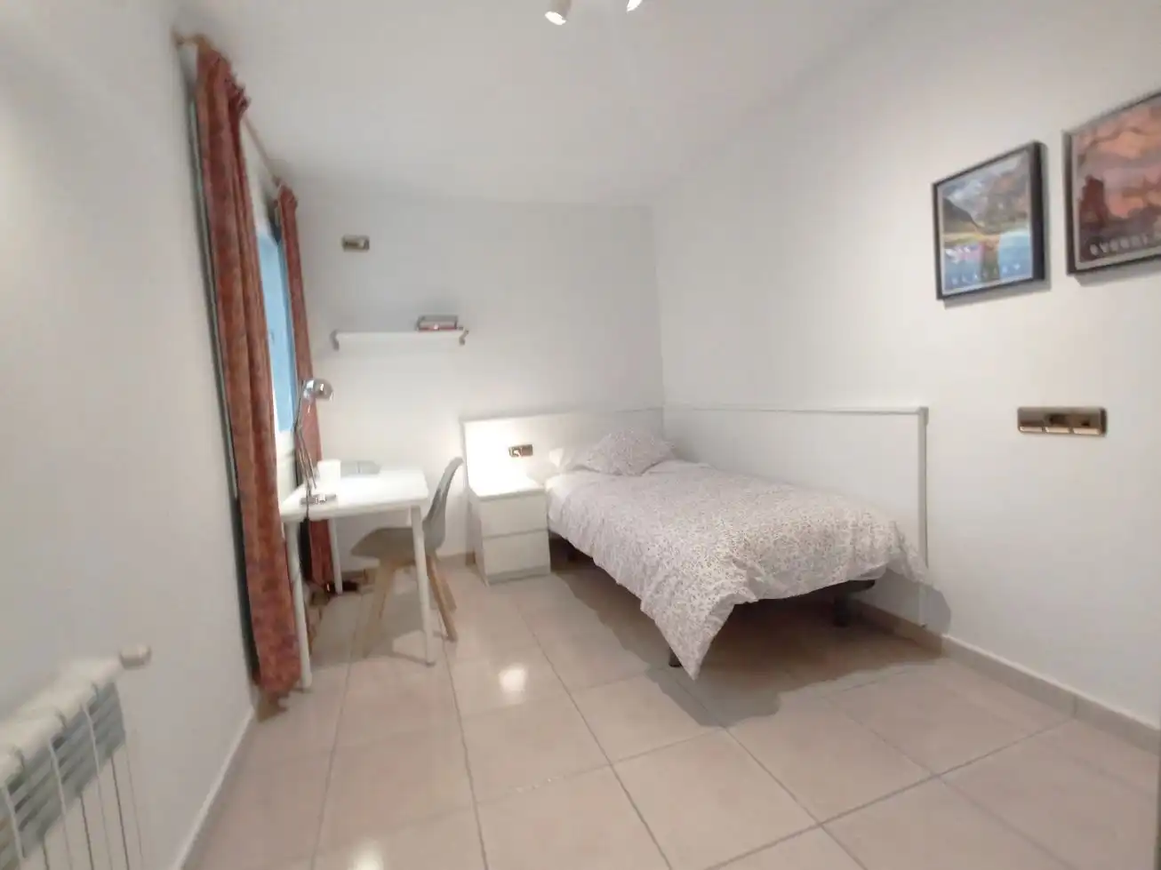 Schlafzimmer von Wohnung zur Miete in Mataró mit Heizung, Terrasse und Möbliert