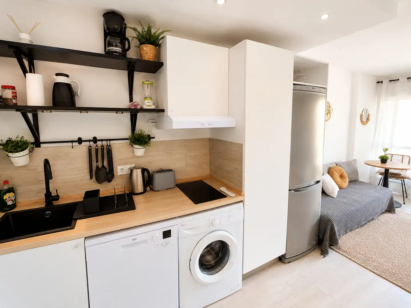 Cocina de Estudio en venta en Benalmádena con Aire acondicionado, Terraza y Amueblado