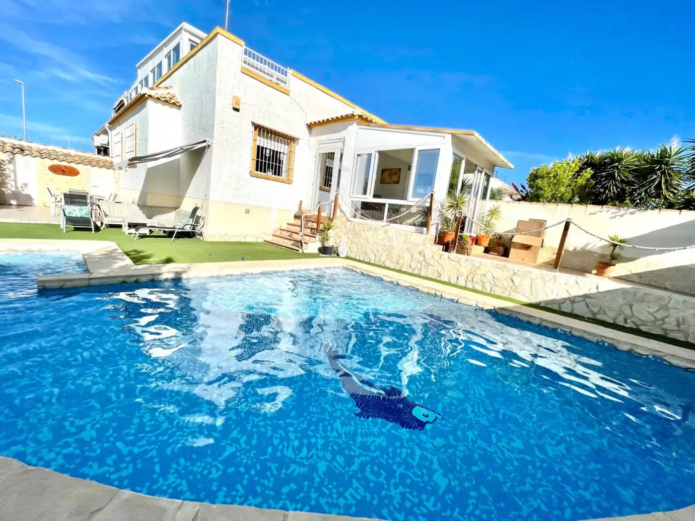 Swimming pool of Houses for rent in San Fulgencio  with Air Conditioner, Heating and Private garden