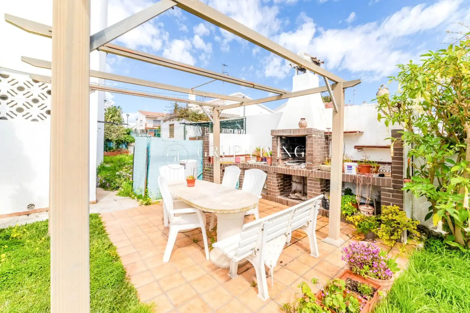Terraza de Casa o chalet en venta en Vilanova i la Geltrú con Calefacción, Jardín privado y Terraza