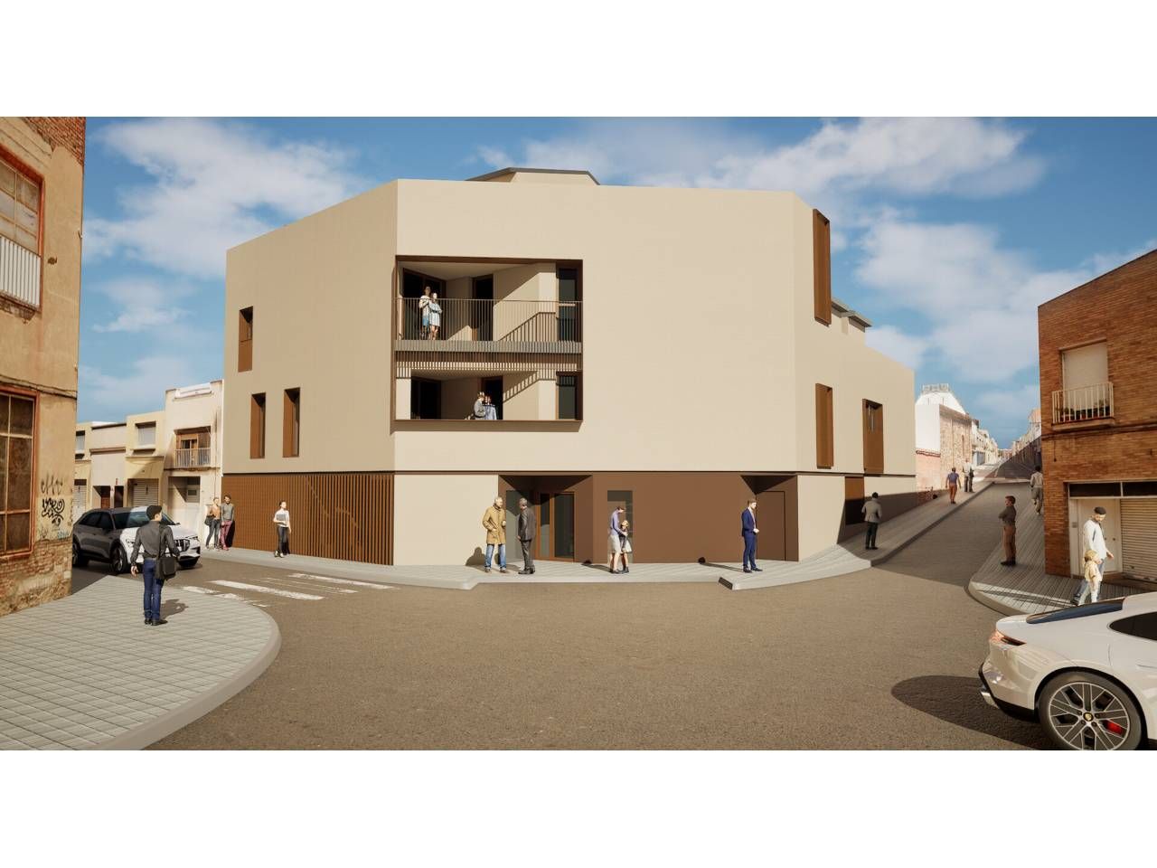 Außenansicht von Maisonette zum Verkauf in Terrassa mit Klimaanlage, Heizung und Parkett