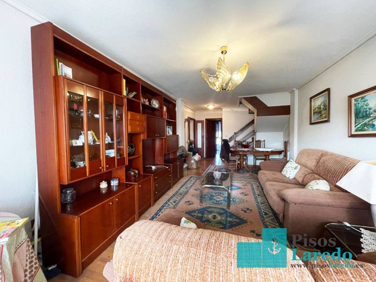 Living room of Flat for sale in Escalante  with Heating, Parquet flooring and Balcony