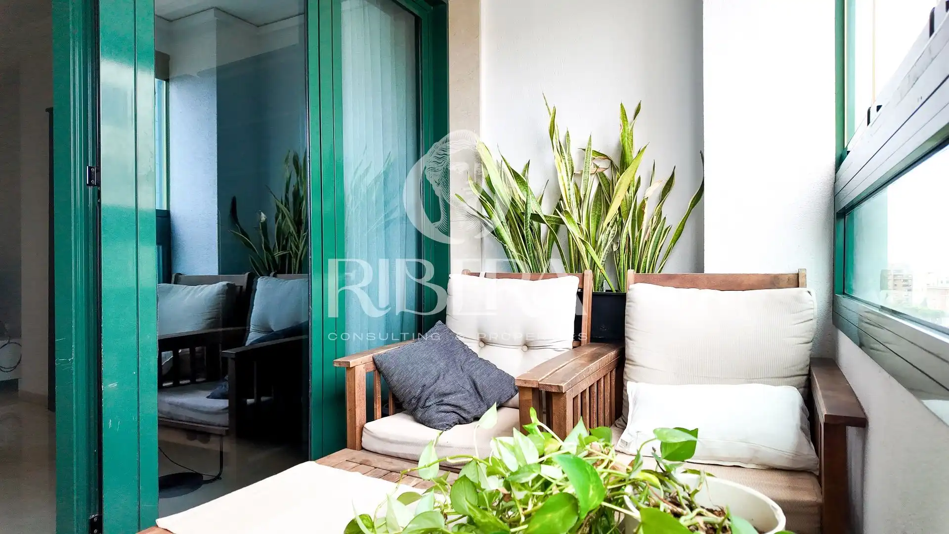 Terrasse von Wohnung zur Miete in Valencia mit Klimaanlage, Heizung und Terrasse