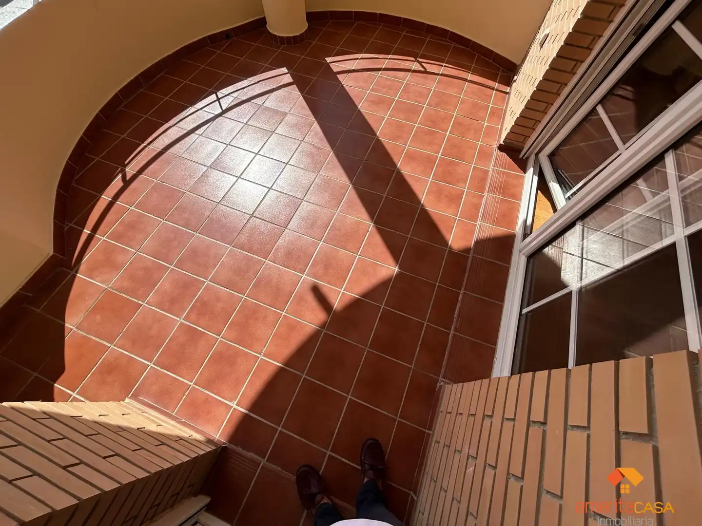 Terrasse von Wohnung zur Miete in Mérida mit Klimaanlage, Parkett und Abstellraum