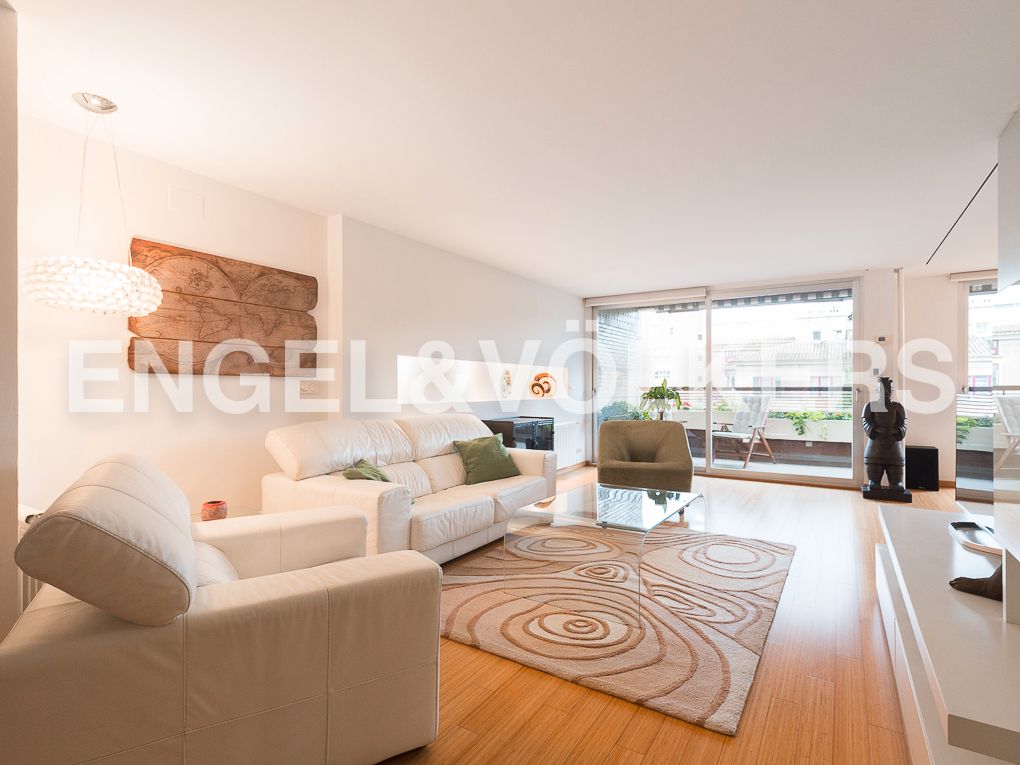 Living room of Apartment to rent in  Valencia Capital  with Air Conditioner, Heating and Parquet flooring