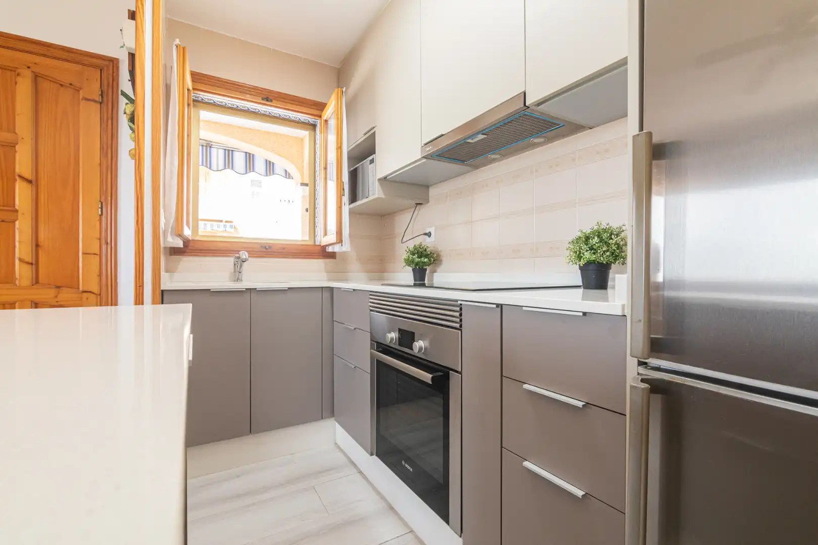 Cocina de Casa adosada en venta en Santa Pola con Aire acondicionado, Terraza y Amueblado