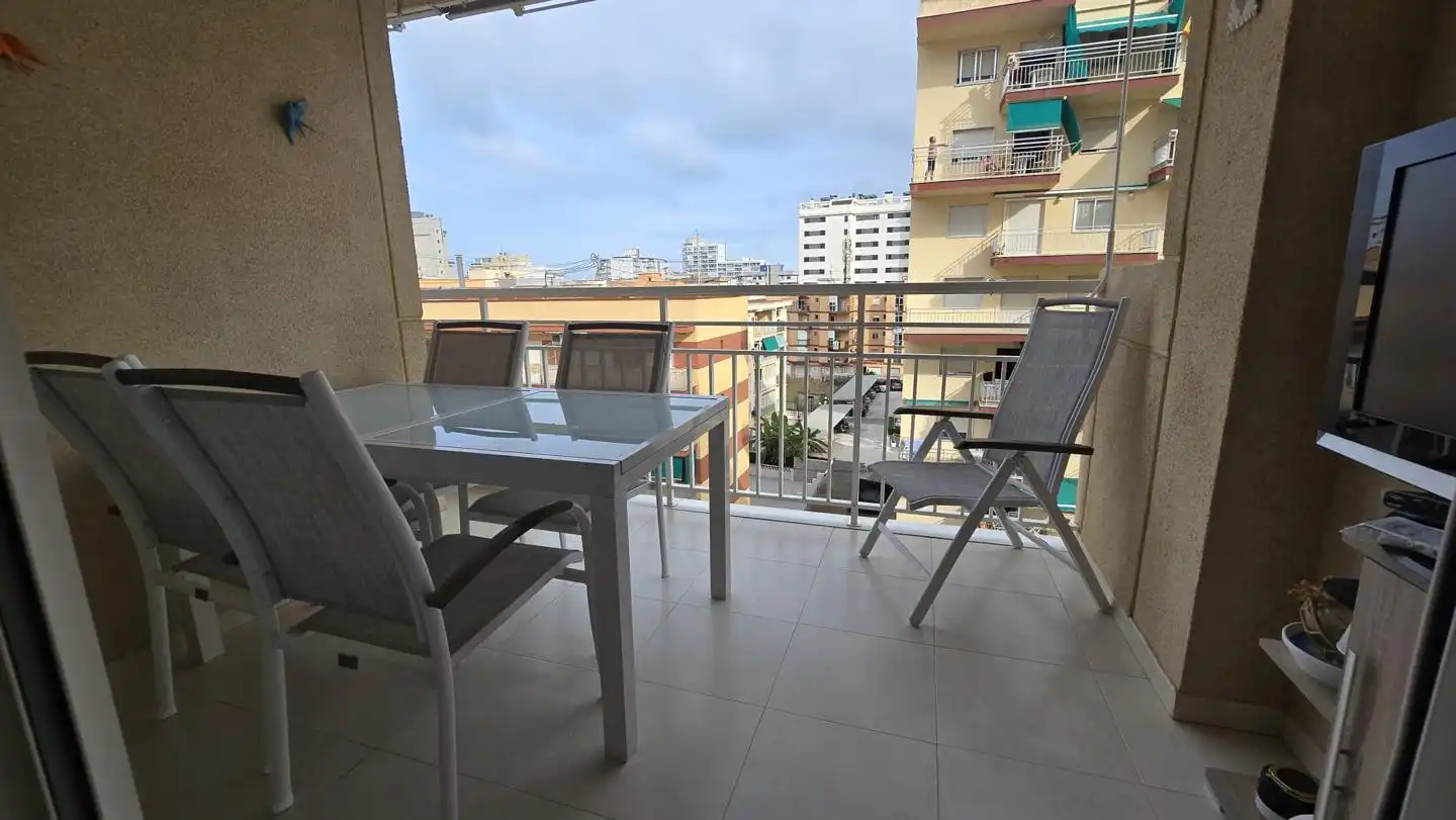 Terraza de Apartamento de alquiler en Gandia con Terraza, Amueblado y Piscina comunitaria