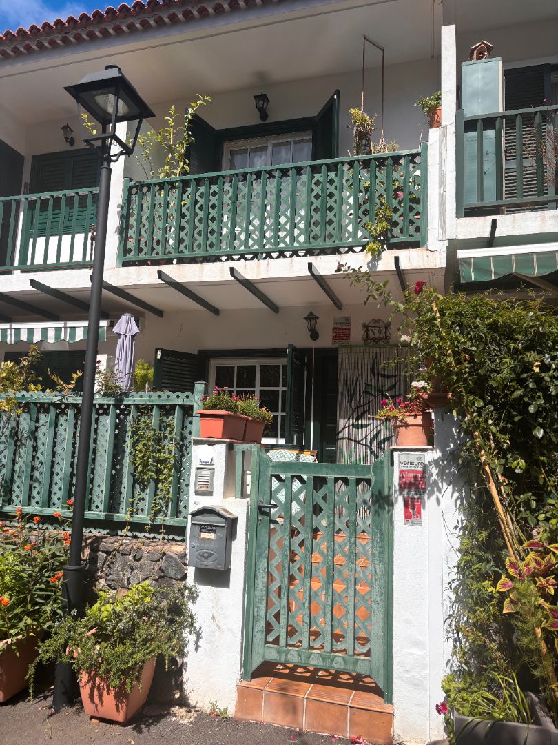 Balcony of Single-family semi-detached for sale in San Cristóbal de la Laguna  with Parquet flooring, Terrace and Storage room