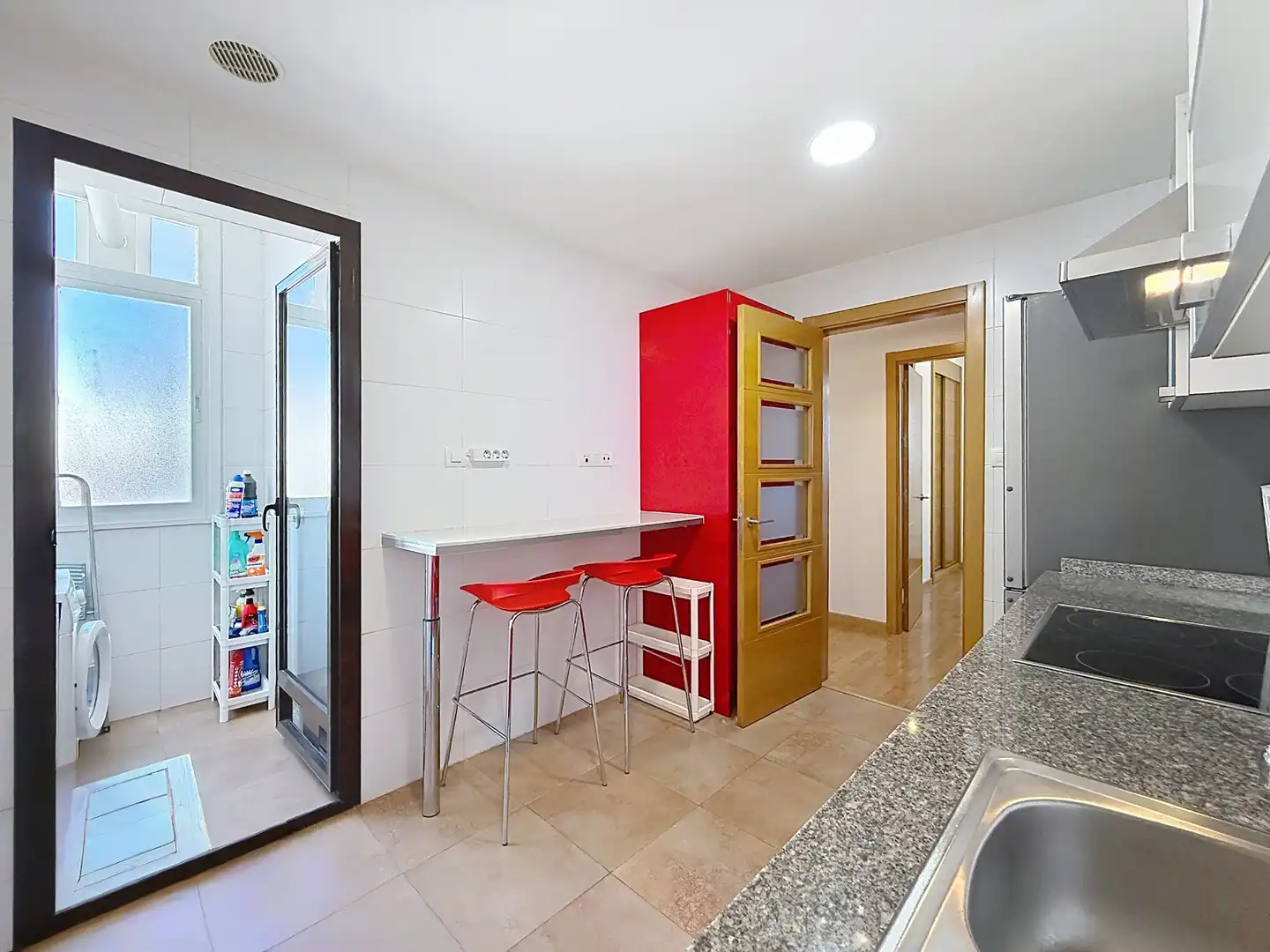 Cocina de Ático de alquiler en Málaga con Aire acondicionado, Terraza y Amueblado