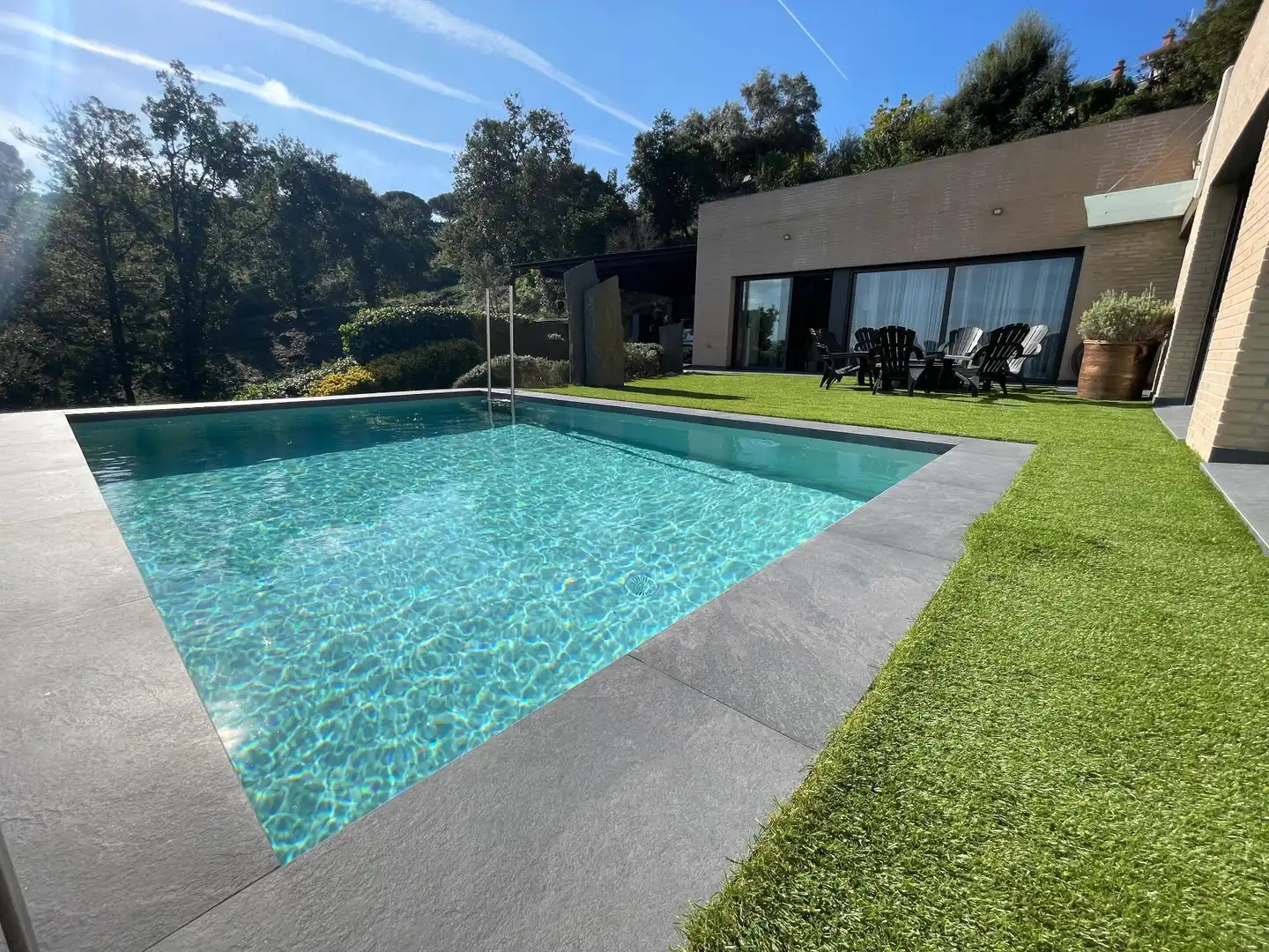 Piscina de Casa o chalet en venta en Fogars de la Selva con Aire acondicionado, Calefacción y Jardín privado