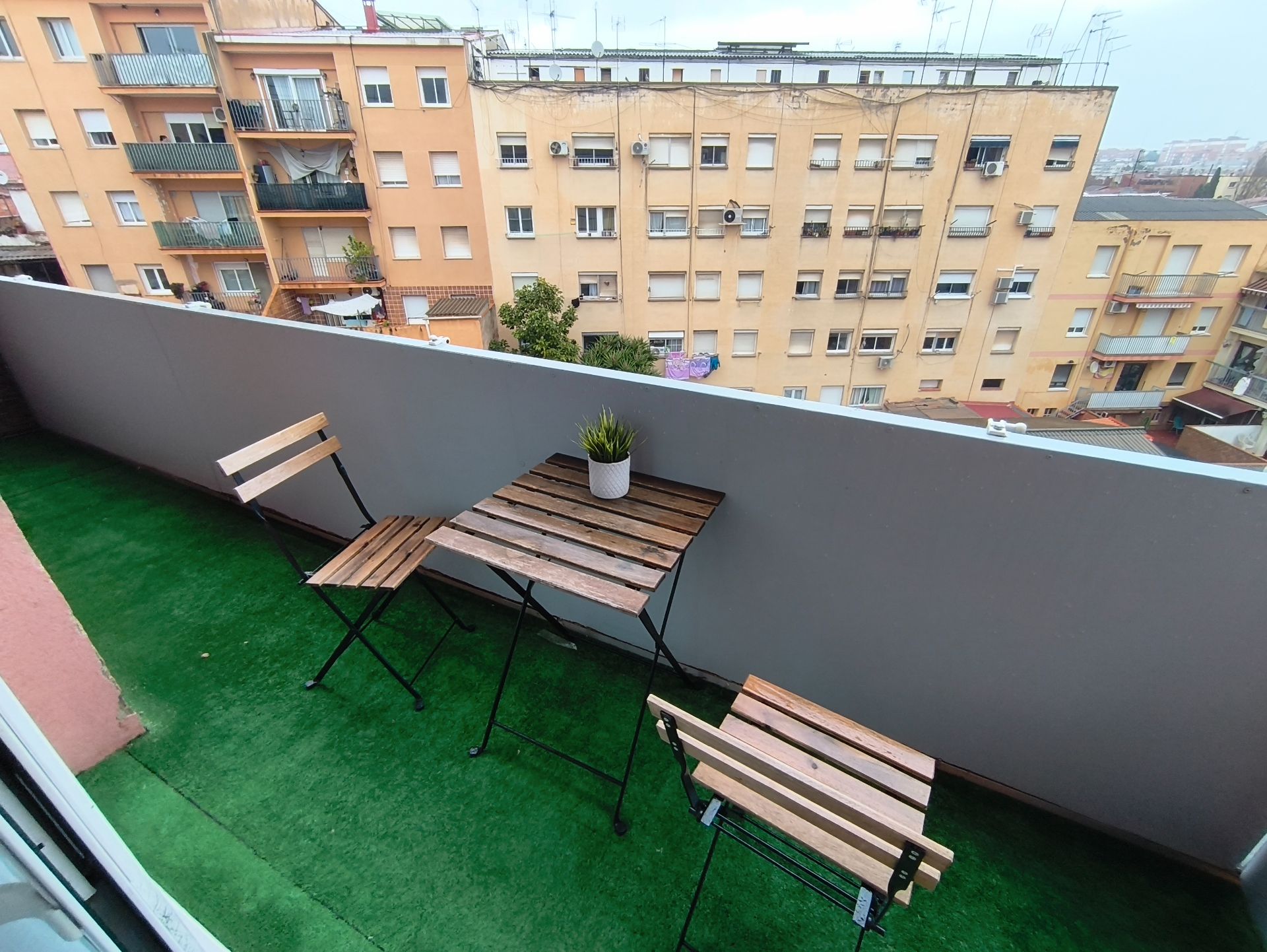 Terrace of Flat for sale in Sabadell  with Air Conditioner, Heating and Parquet flooring
