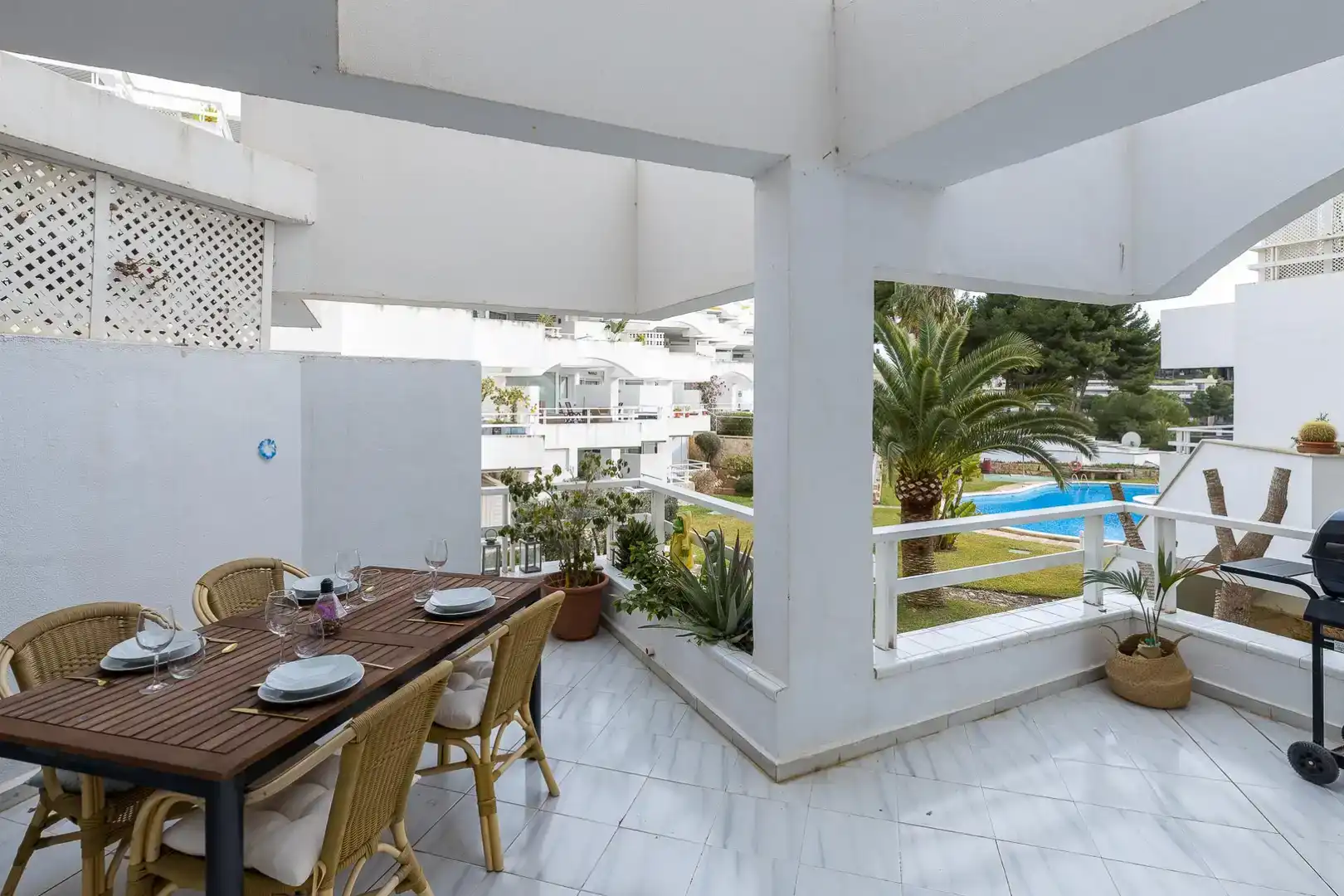 Terrace of Flat for rent in Calvià  with Air Conditioner and Swimming Pool