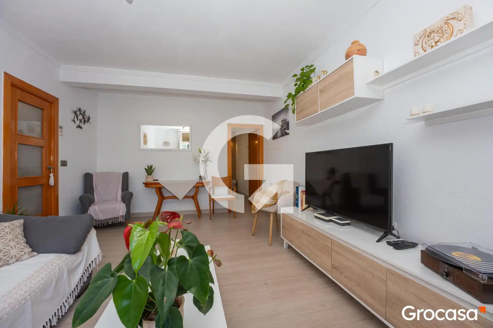 Wohnzimmer von Dachboden zum Verkauf in Cornellà de Llobregat mit Klimaanlage, Heizung und Terrasse