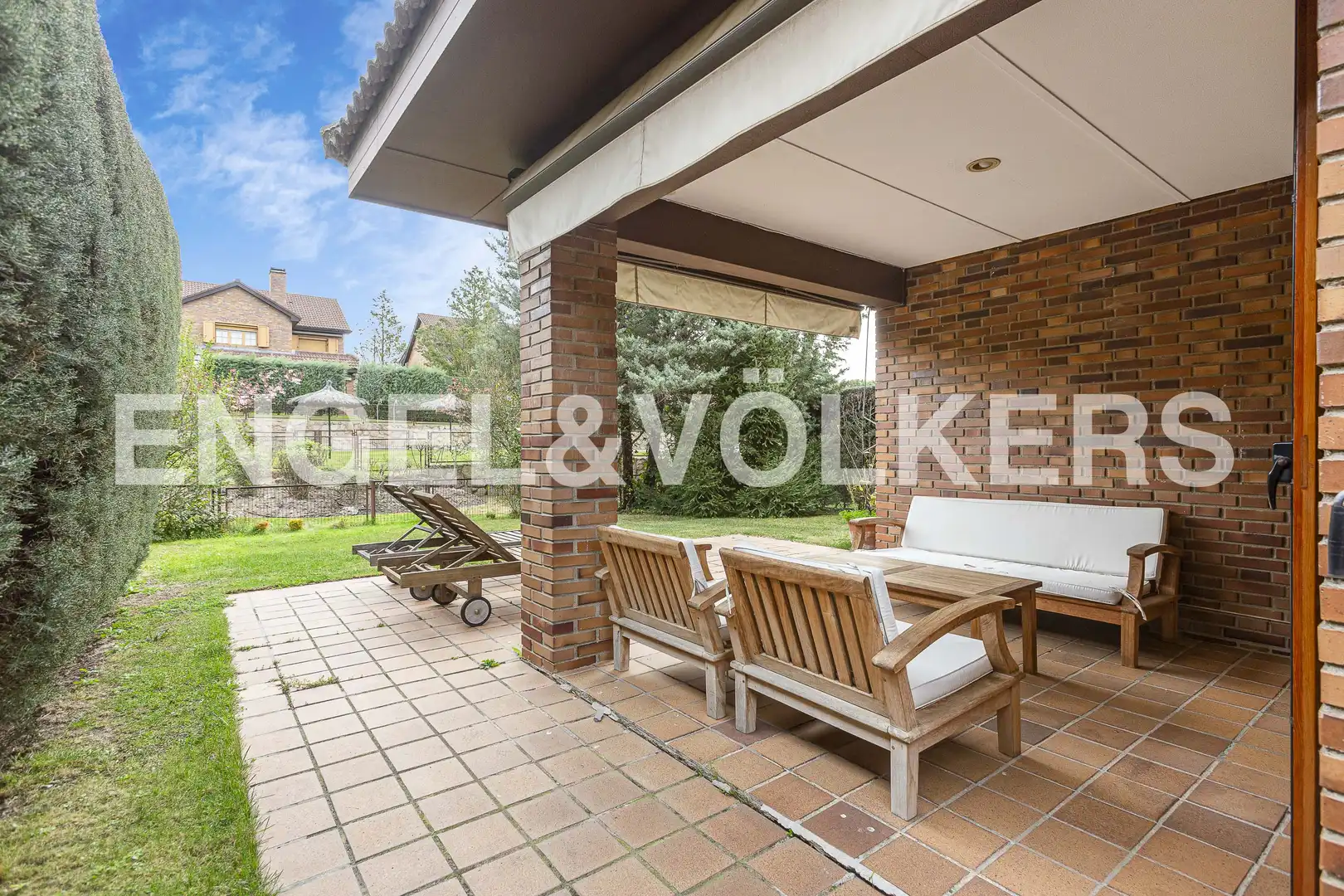Terraza de Casa o chalet de alquiler en Las Rozas de Madrid con Aire acondicionado, Calefacción y Jardín privado