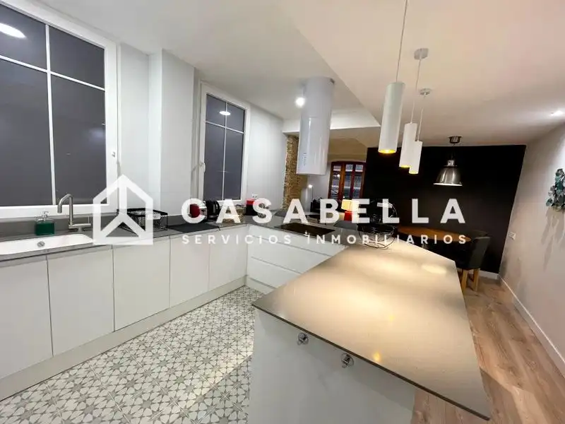 Kitchen of Flat for share in Valencia  with Air Conditioner, Heating and Furnished