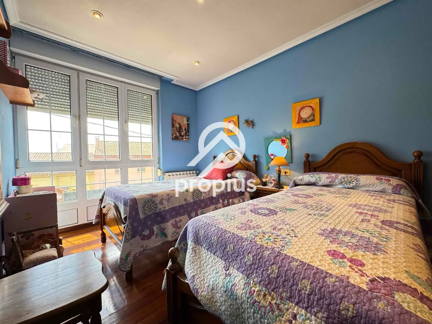 Bedroom of Houses for sale in Avilés  with Heating, Private garden and Parquet flooring