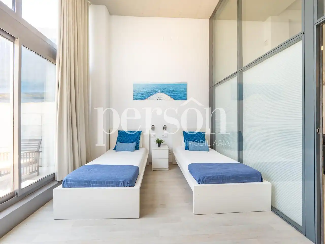 Dormitori de Loft de lloguer en Valencia amb Aire condicionat, Calefacció i Terrassa