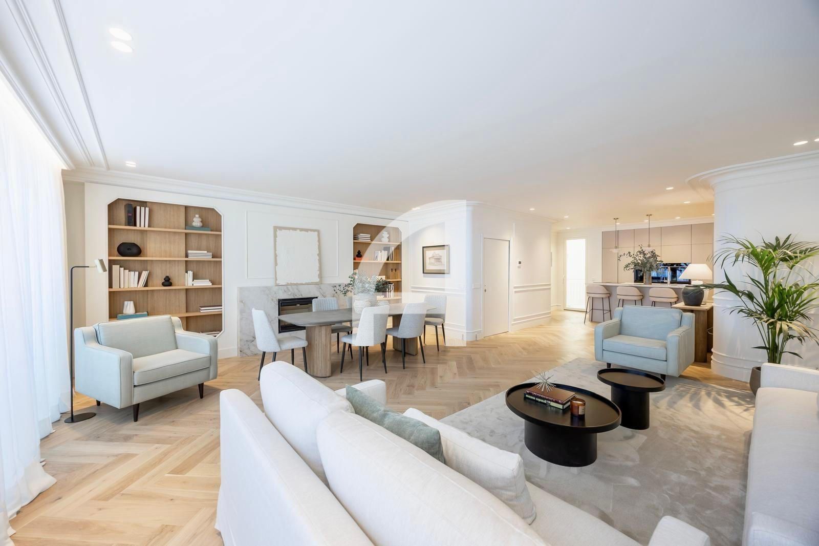 Living room of Flat for sale in  Madrid Capital  with Air Conditioner, Heating and Terrace