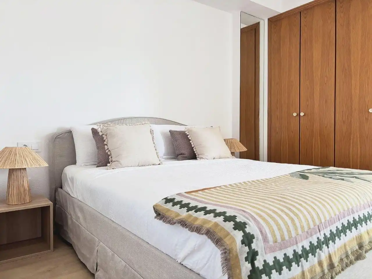 Habitación de Apartamento de alquiler en Alboraya con Aire acondicionado, Terraza y Amueblado