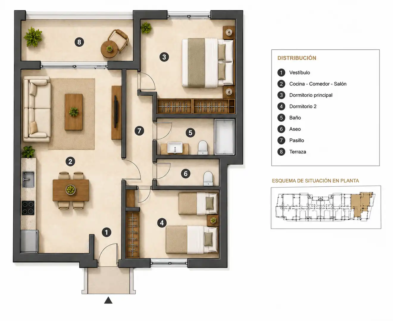 Piso en venta en Orihuela con Calefacción y Piscina comunitaria
