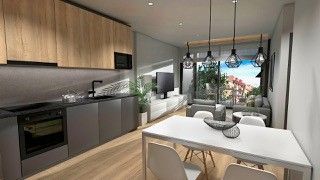 Kitchen of Flat for sale in Badalona  with Air Conditioner, Heating and Terrace