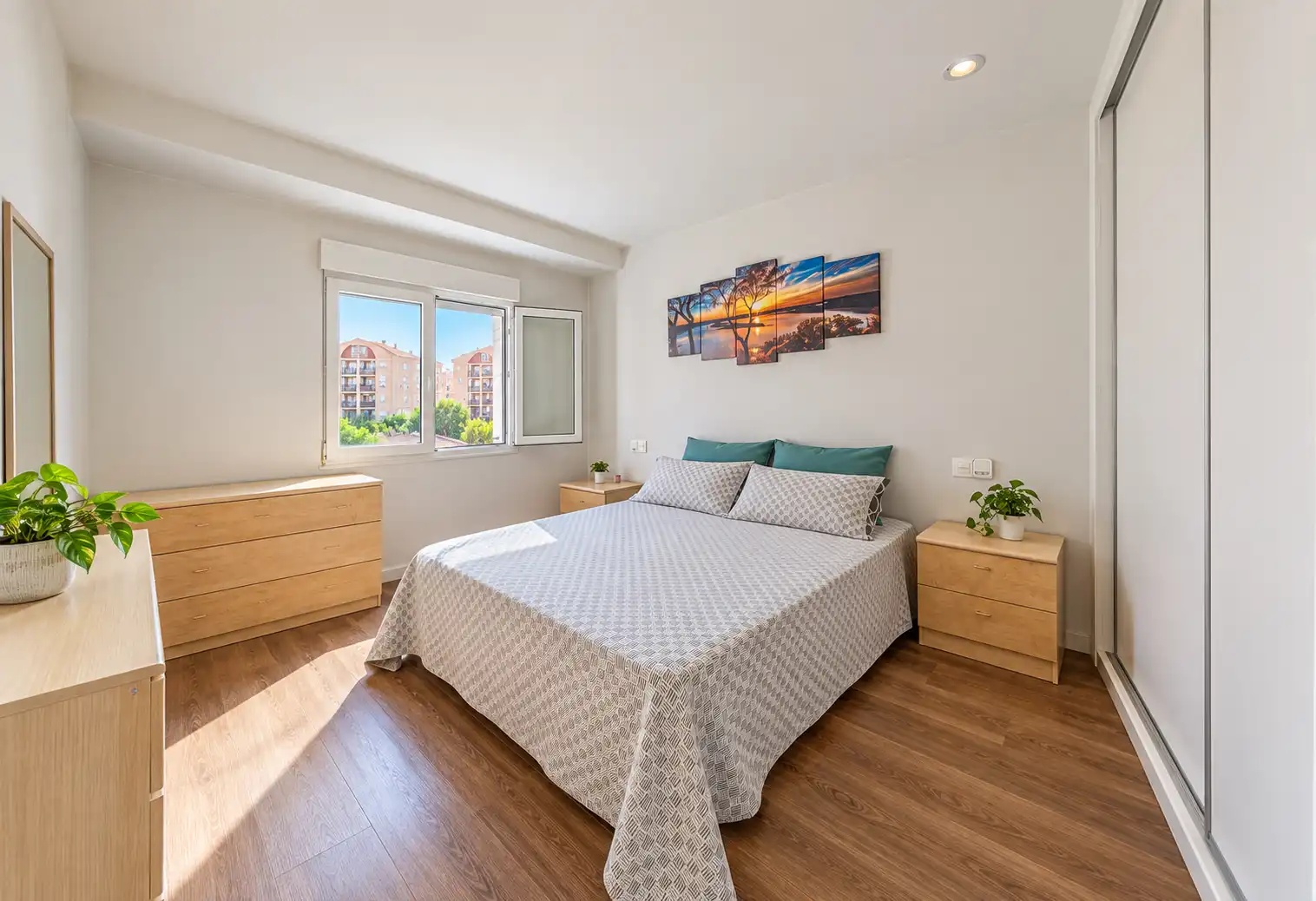 Schlafzimmer von Wohnung zum Verkauf in Murcia mit Klimaanlage, Möbliert und Balkon