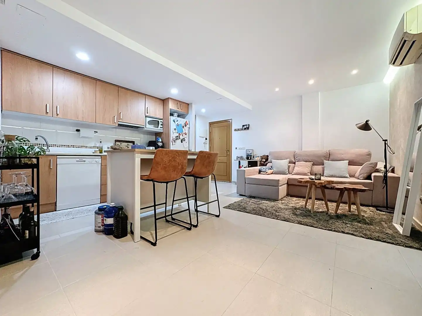 Kitchen of Flat for sale in L'Alfàs del Pi  with Air Conditioner, Private garden and Terrace
