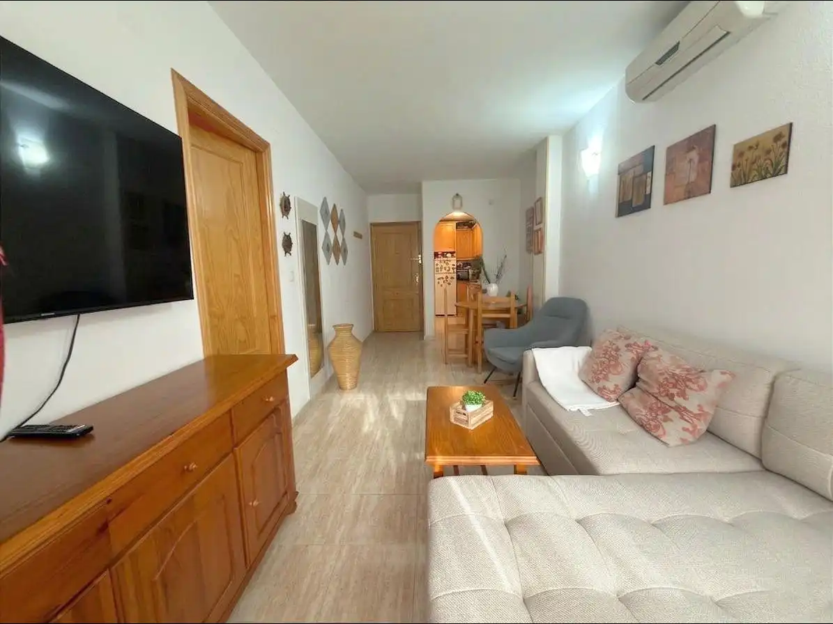 Wohnzimmer von Wohnungen zum Verkauf in Torrevieja mit Heizung, Terrasse und Möbliert