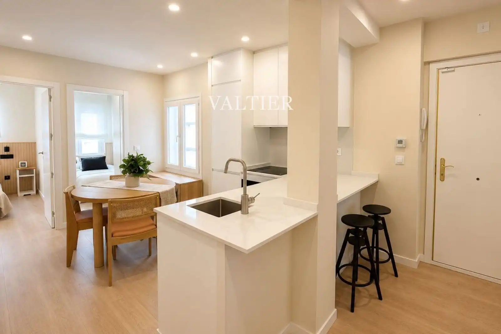 Kitchen of Flat for rent in Madrid  with Air Conditioner, Heating and Furnished