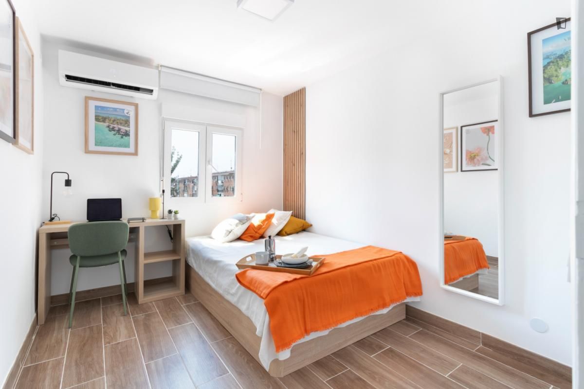 Bedroom of Apartment to share in Getafe  with Air Conditioner, Heating and Furnished