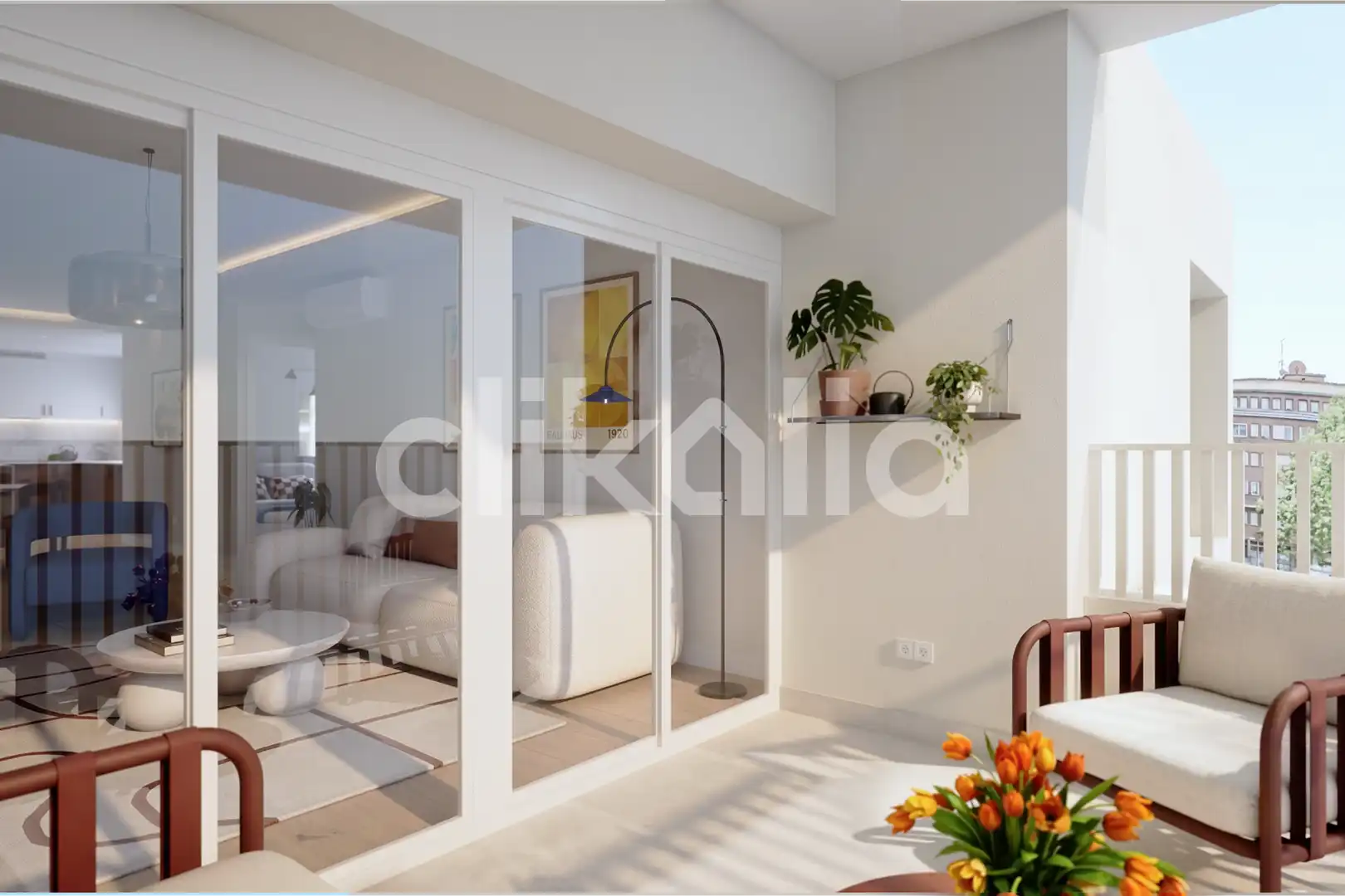 Sala de estar de Piso en venta en Nervión