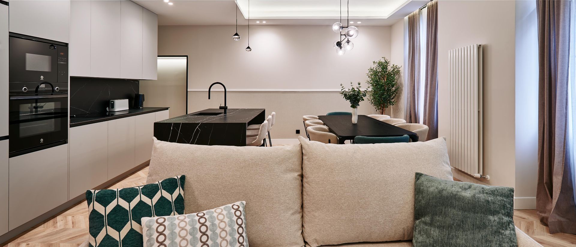 Sala de estar de Piso en venta en  Madrid Capital con Aire acondicionado, Calefacción y Amueblado
