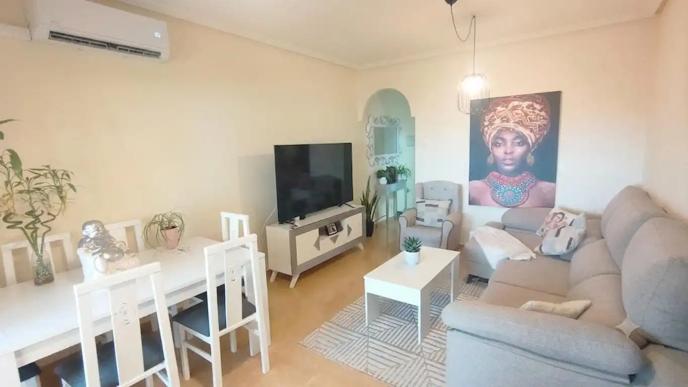 Sala de estar de Apartamento en venta en Pulpí con Aire acondicionado, Terraza y Amueblado