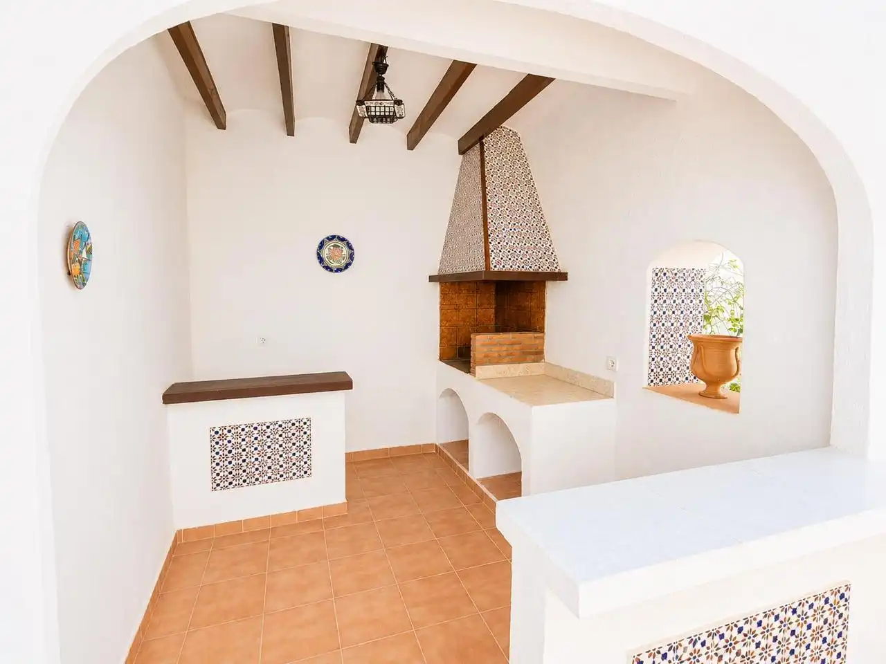Cuina de Casa o xalet en venda en Oliva amb Jardí privat, Terrassa i Traster