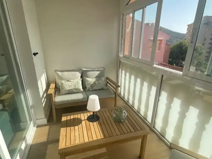 Terrasse von Wohnung zur Miete in Finestrat mit Klimaanlage und Schwimmbad