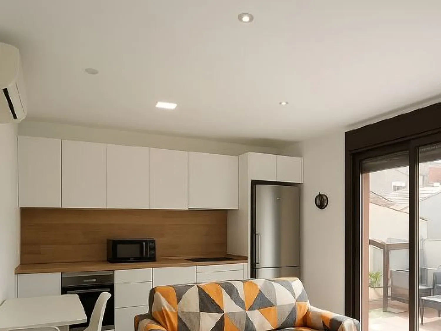Kitchen of Duplex to rent in  Murcia Capital  with Air Conditioner, Terrace and Furnished