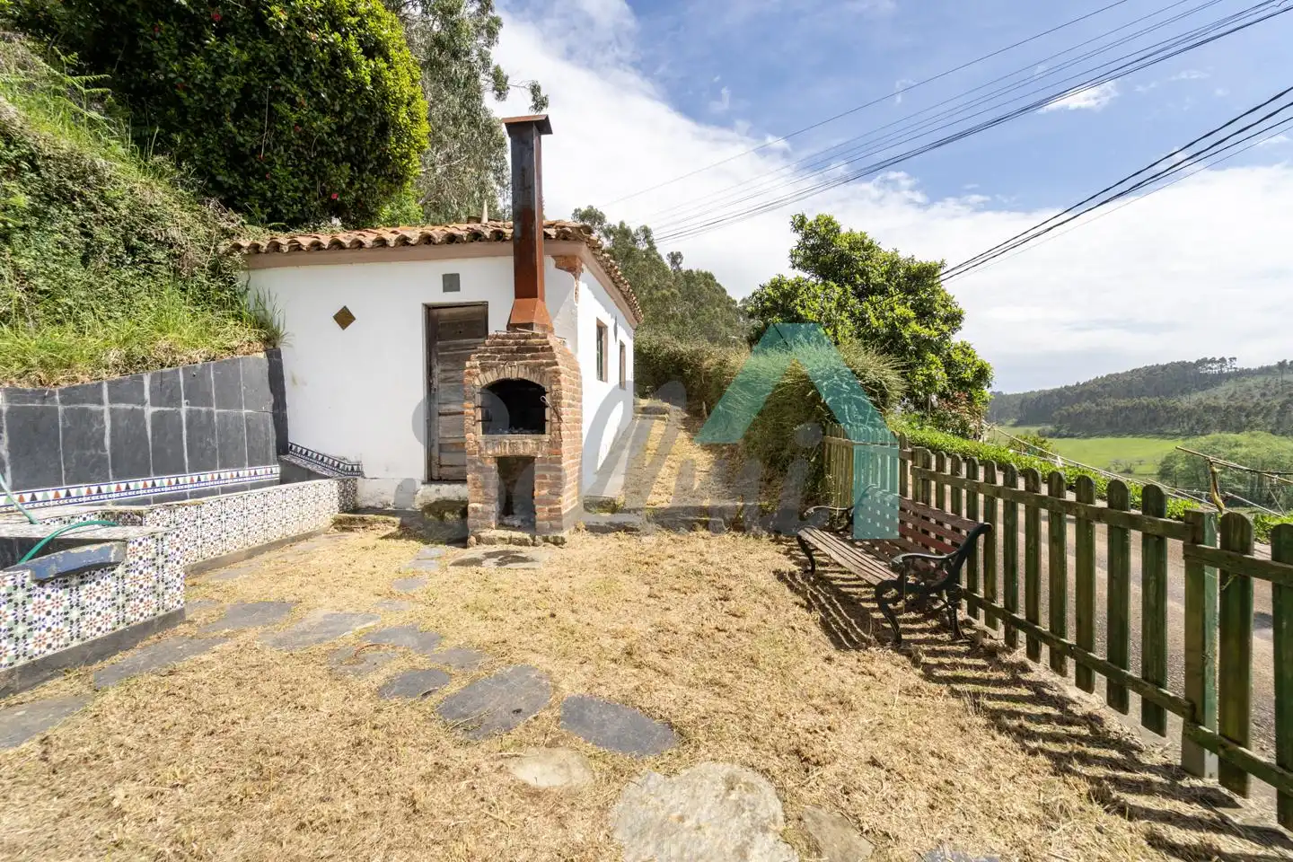 Garten von Einfamilien-Reihenhaus zum Verkauf in Carreño mit Heizung, Privatgarten und Parkett