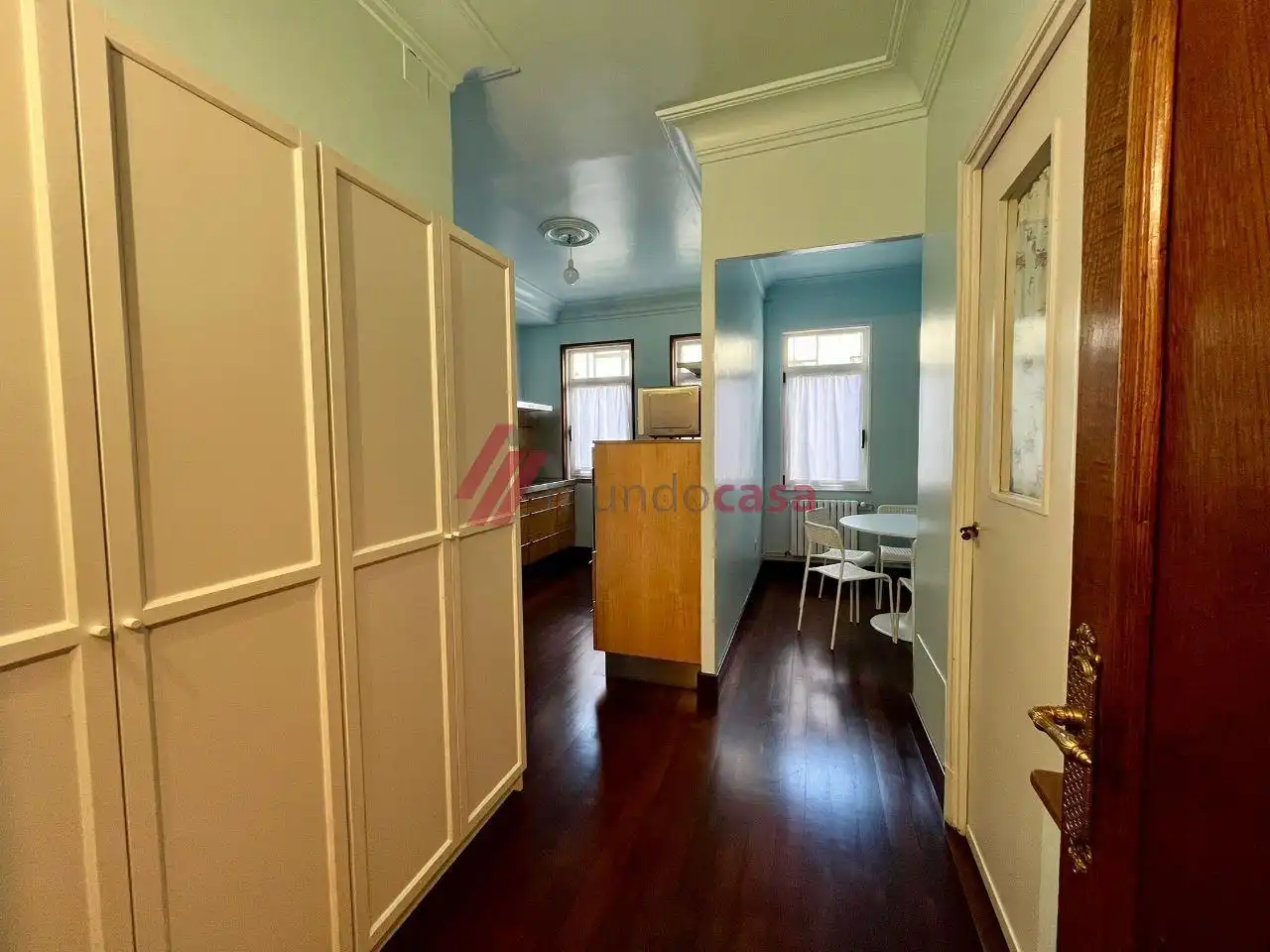 Kitchen of Flat for share in Ferrol  with Heating, Parquet flooring and Furnished