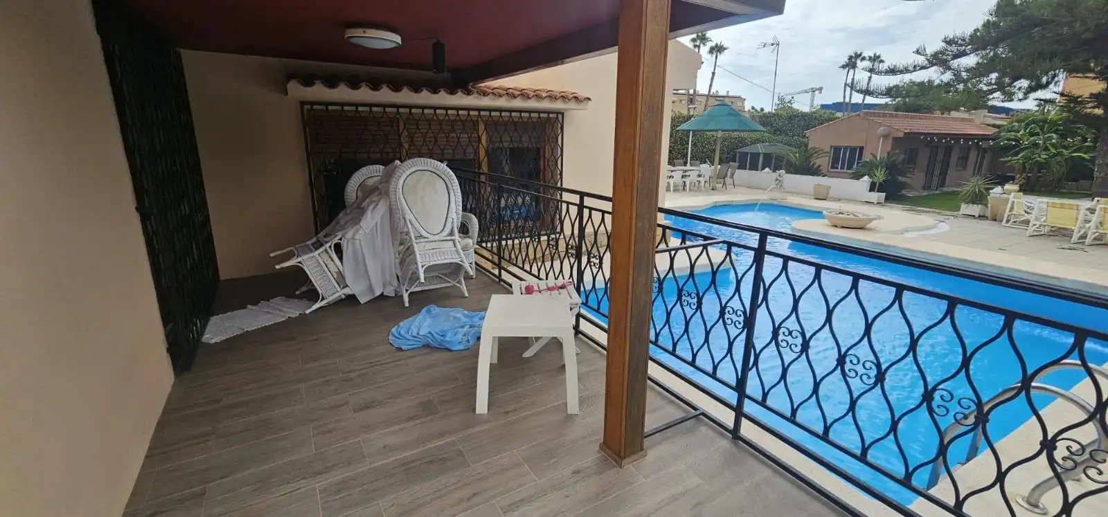 Piscina de Casa o xalet en venda en Mutxamel amb Jardí privat, Piscina i Moblat
