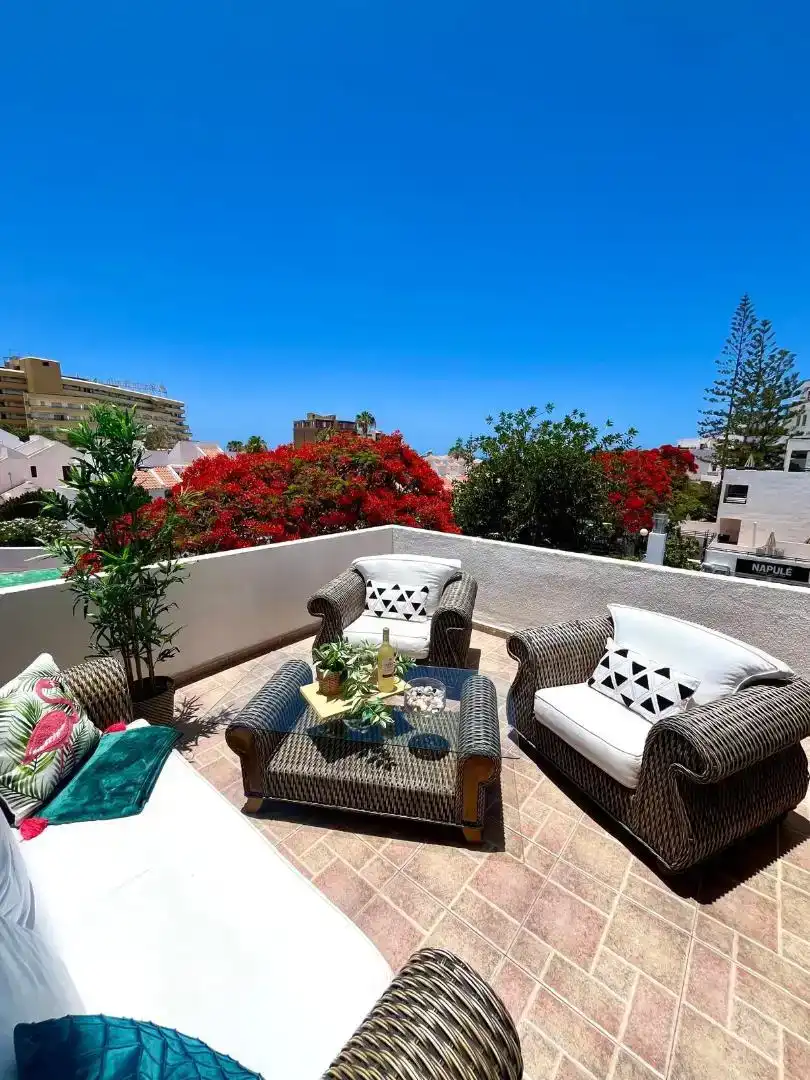 Terraza de Apartamento en venta en Adeje con Piscina y Balcón