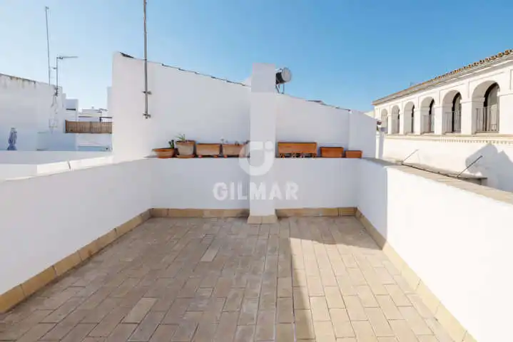 Terraza de Casa adosada en venta en El Puerto de Santa María con Calefacción y Jardín privado