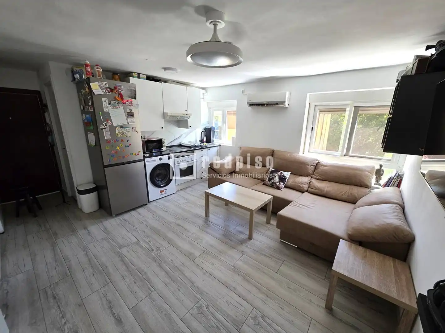 Kitchen of Flat for sale in Madrid  with Air Conditioner and Parquet flooring