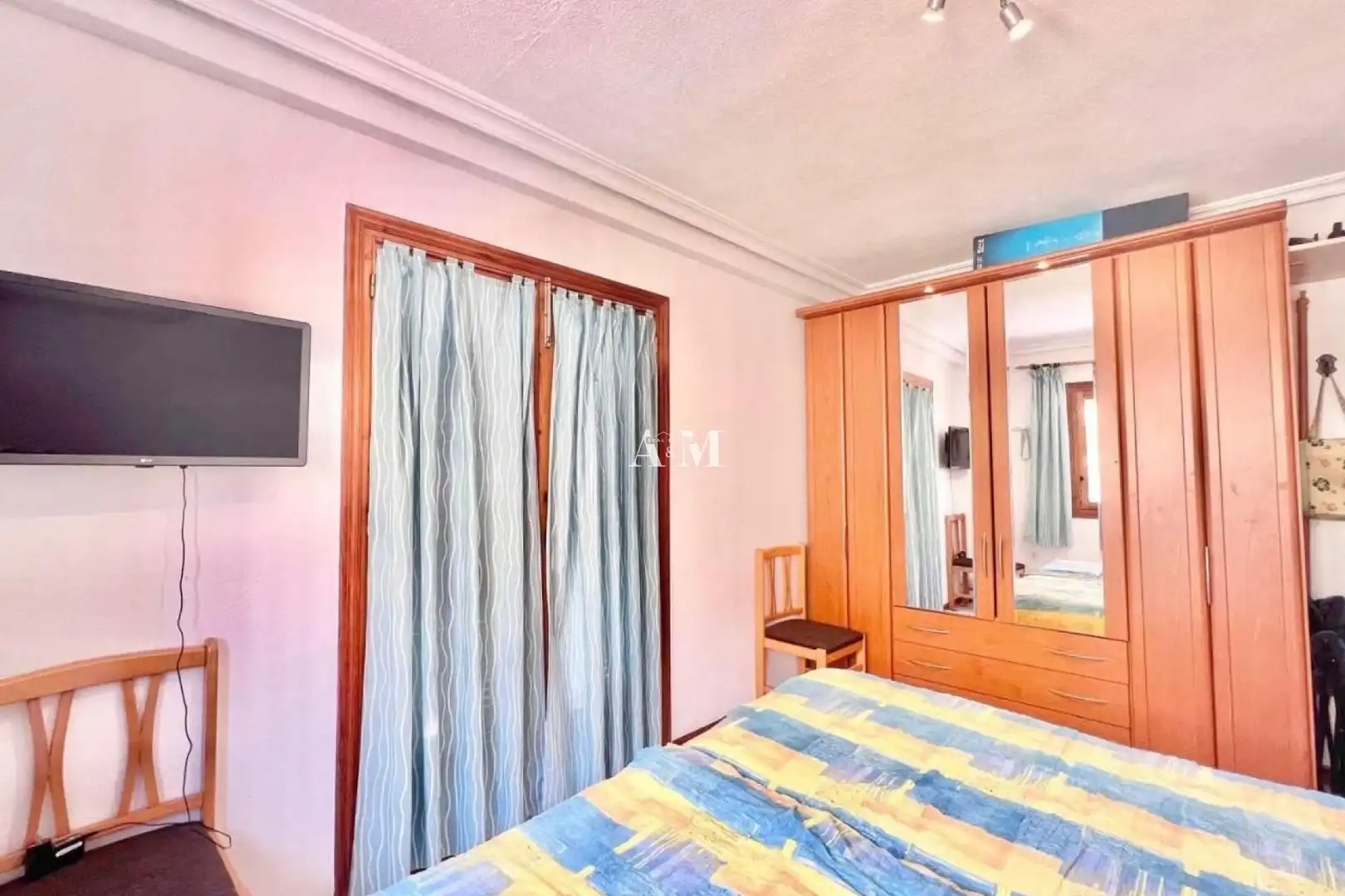 Schlafzimmer von Wohnung zur Miete in Torrevieja mit Terrasse, Möbliert und Waschmaschine