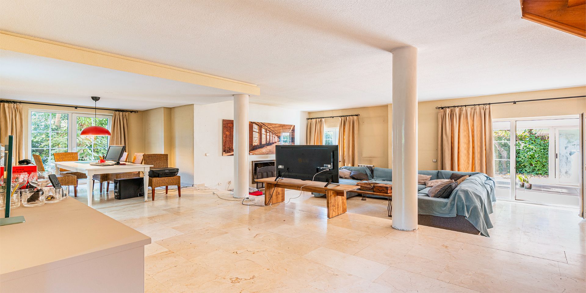 Living room of Single-family semi-detached for sale in Villanueva de la Cañada  with Air Conditioner, Heating and Private garden