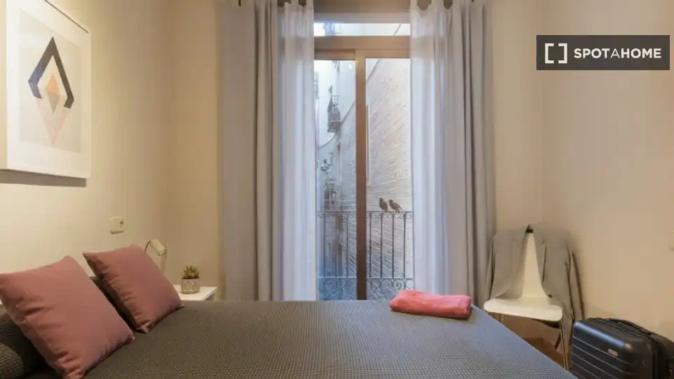 Bedroom of Flat for rent in Barcelona  with Air Conditioner, Heating and Furnished