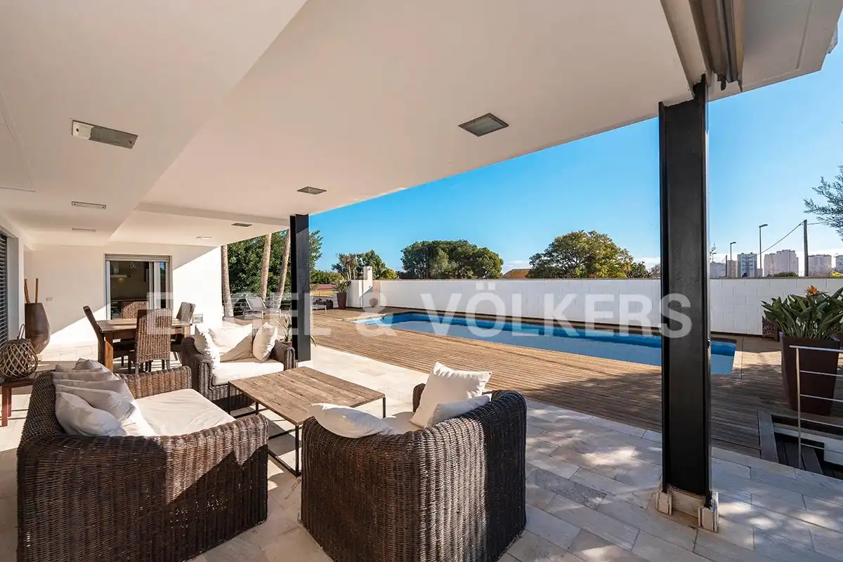 Exterior view of Houses for sale in Sant Joan d'Alacant  with Air Conditioner, Private garden and Terrace