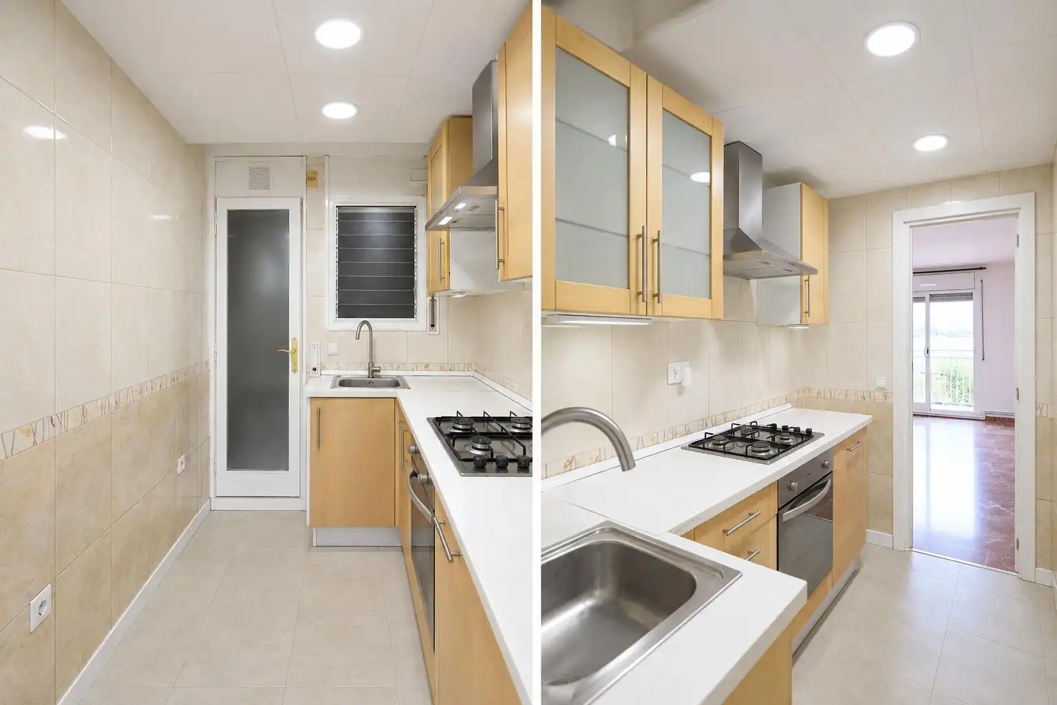 Kitchen of Flat for sale in Terrassa  with Heating and Balcony
