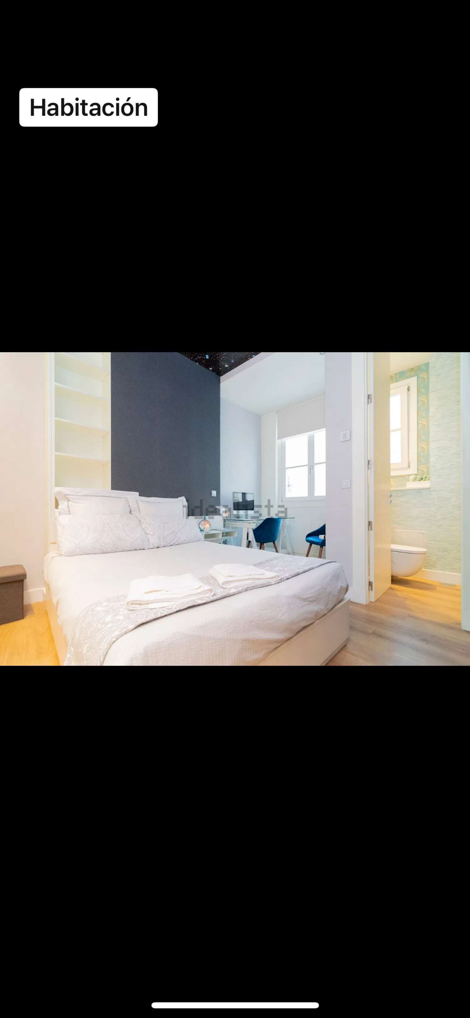 Bedroom of Flat to share in  Madrid Capital  with Air Conditioner and Terrace
