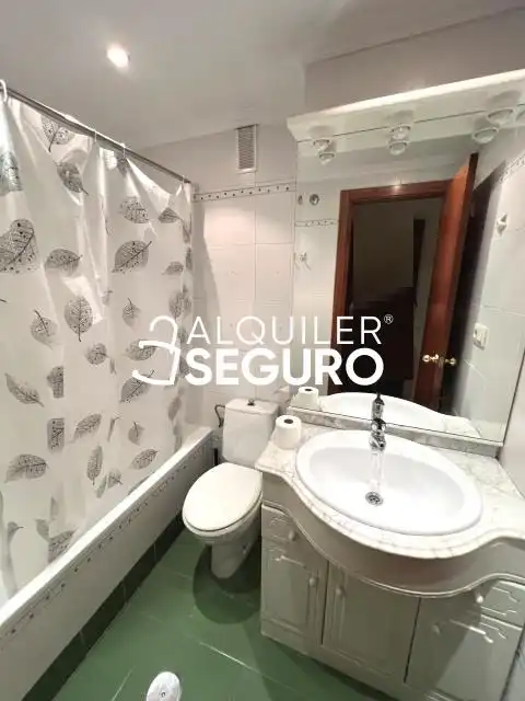 Bathroom of Flat for rent in Madrid  with Heating, Terrace and Furnished