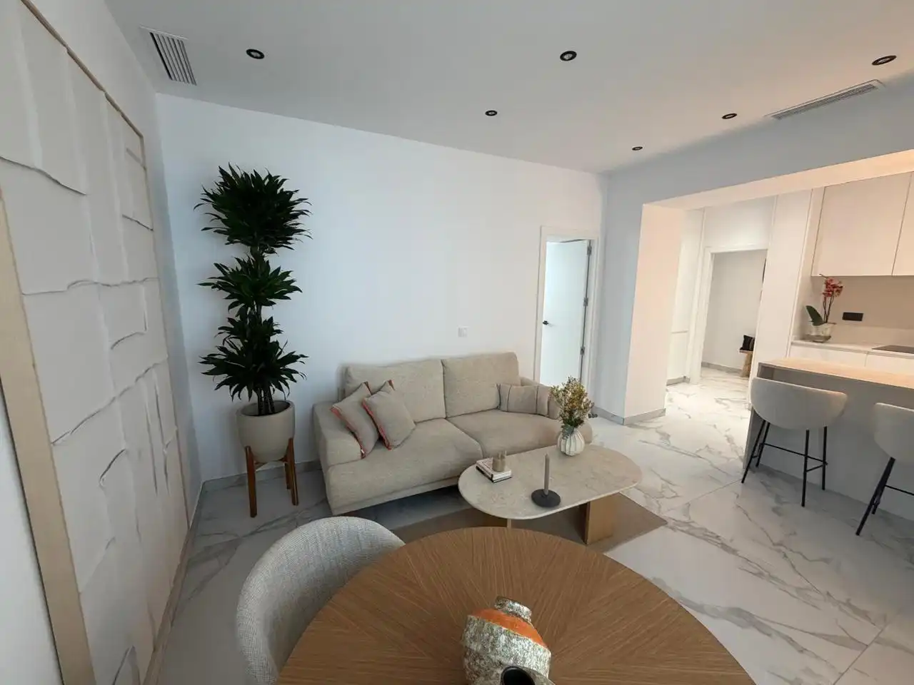 Living room of Flat for rent in Cádiz  with Air Conditioner, Furnished and Pets allowed